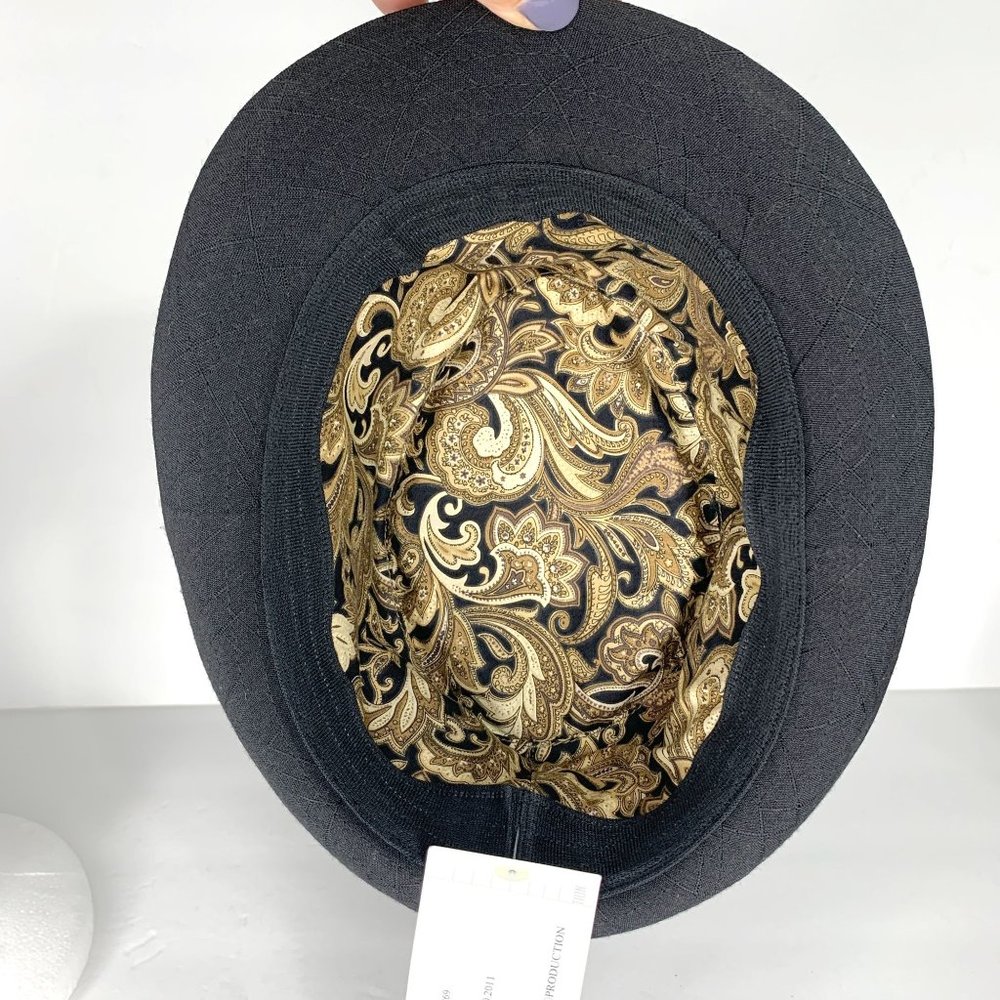 NWT H3 SPORTSWEAR Black Banded‎ Fedora Jazz Hat OS - Picture 7 of 9